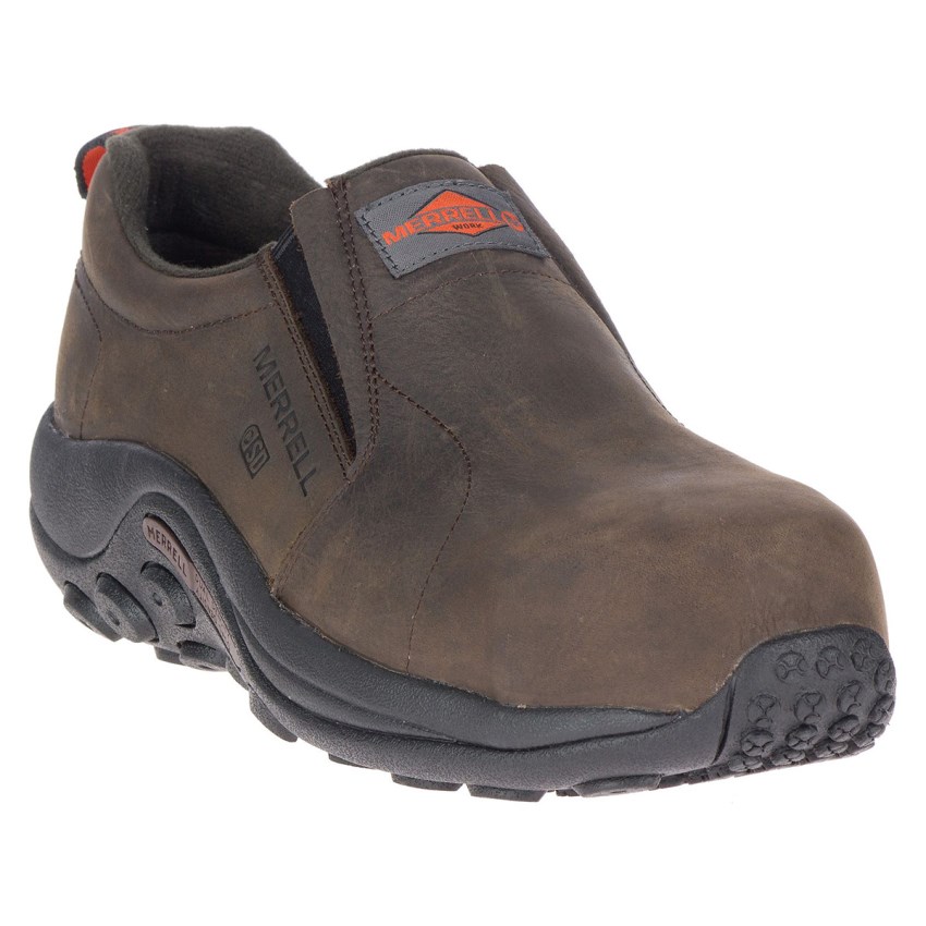 Chaussure de Securite Merrell Jungle Moc Leather Comp Toe SD+ Chocolat Homme | N.A.QSYZ